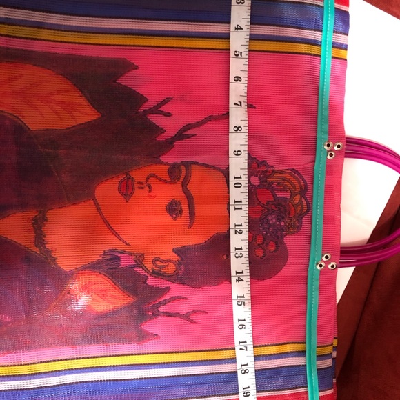 New XL Frida Khalo mesh shopping bag - Picture 7 of 13